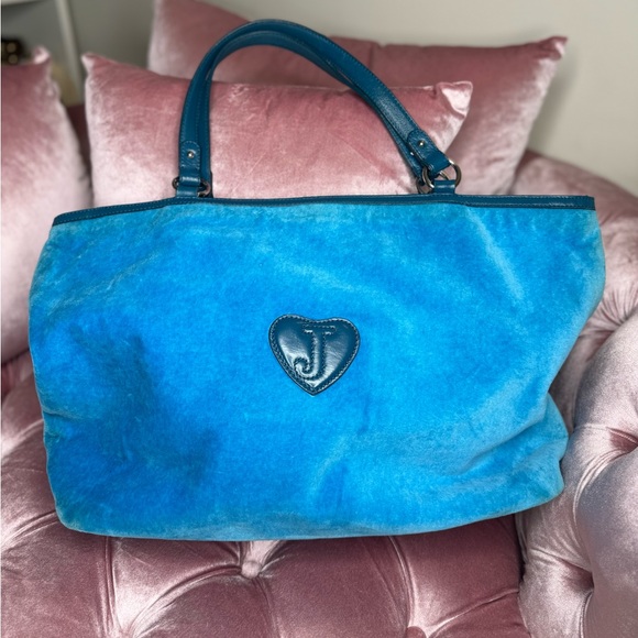 JUICY COUTURE ROYAL BLUE TOTE BAG - Picture 3 of 9